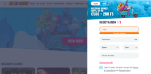 OhMySpins Registro