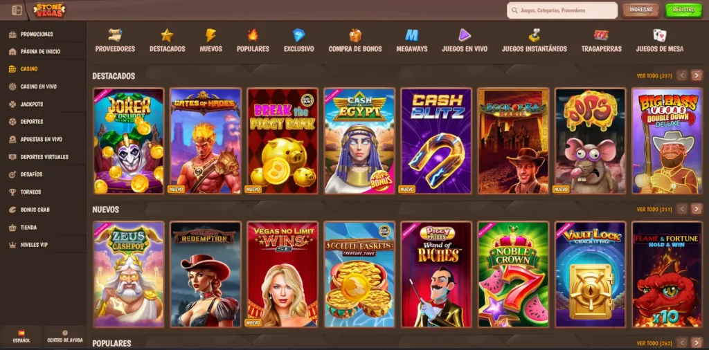 StoneVegas juegos