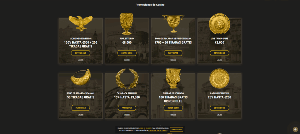 bonos en casinoly